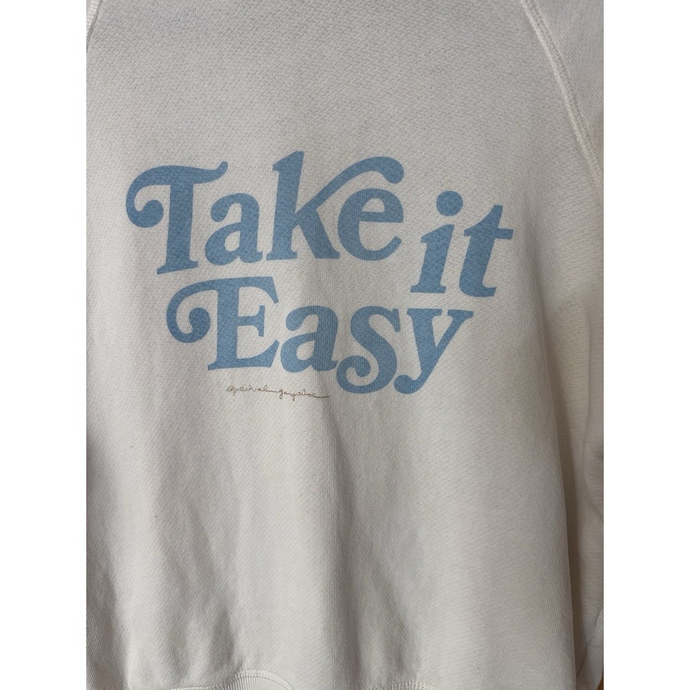 Spiritual Gangster "Take It Easy" Old School Terry Pullover Stone Size Small - Picture 3 of 6
